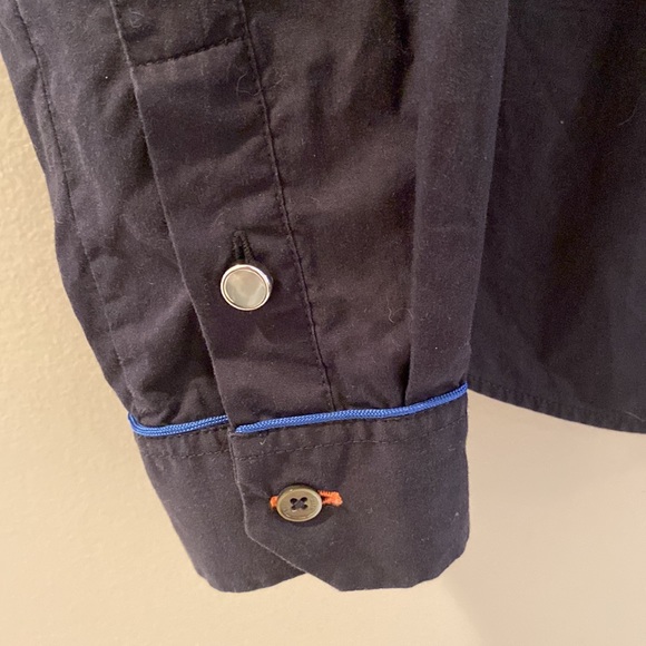 Paul Smith ‘Paul’ Banded Collar Ladies Shirt - Navy - IT 40 - Picture 6 of 10